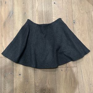 Theory wool skirt, color dark grey